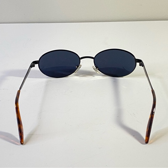Vintage Black Oval Sunglasses - Picture 3 of 8